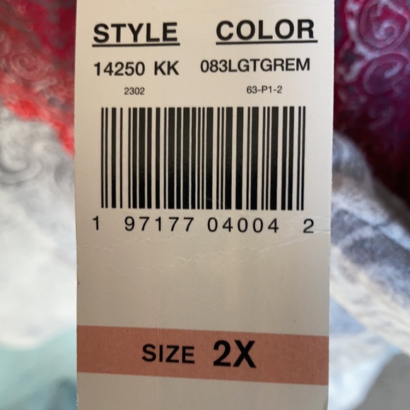 Relisted Ruby Rd cozy vibes boho print top size 2X - Picture 15 of 15